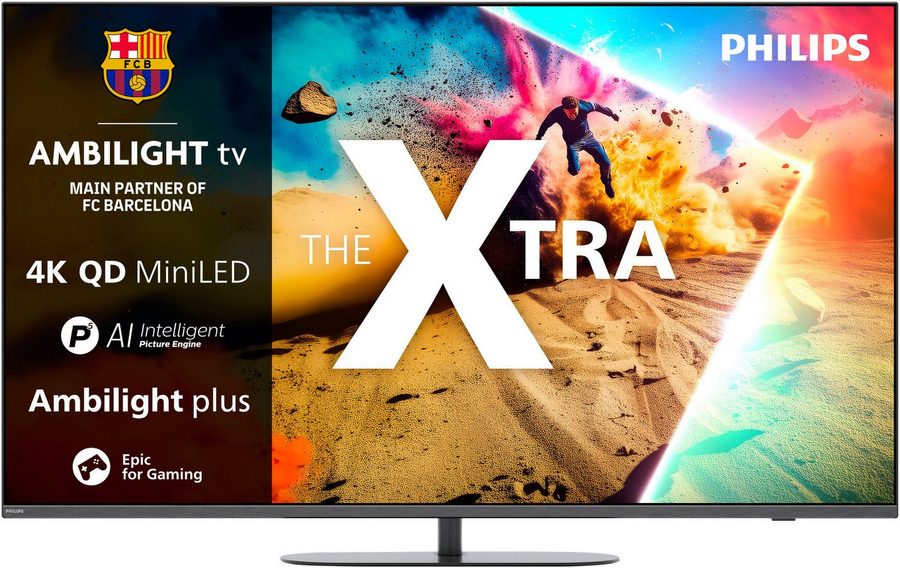 Philips 65MLED950/12 LED-Fernseher (164 cm/65 Zoll, 4K Ultra HD, Smart-TV, Ambilight Plus, P5 AI, Dolby Vision & Atmos, FreeSync Premium Pro) von Philips
