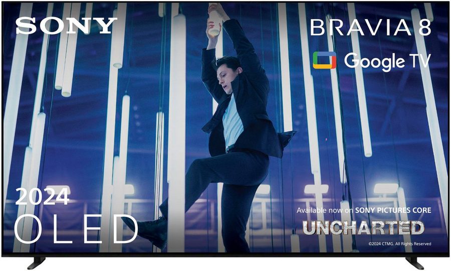 Sony K-77XR80 OLED-Fernseher (195 cm/77 Zoll, 4K Ultra HD, Smart-TV, Google TV, BRAVIA 8, 4K HDR, Dolby Vision, Gaming Funktionen für PlayStation 5) von Sony