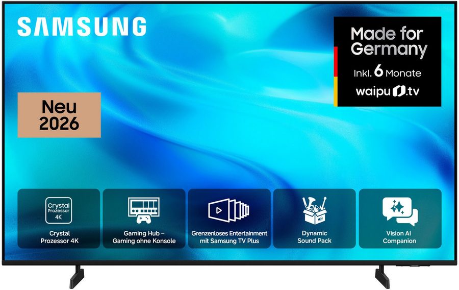 Samsung GU55U7099HU LED-Fernseher (138 cm/55 Zoll, 4K Ultra HD, Smart-TV, PurColor, HDR 10+, OTS Lite für 3D-Sound, Gaming Hub, AI Companion) von Samsung