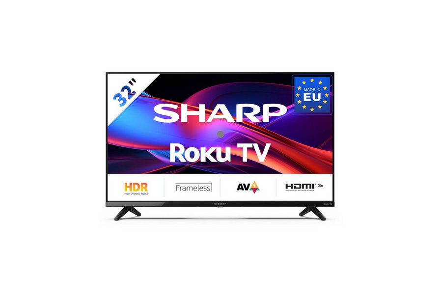 Sharp 1T-C32GDx LED-Fernseher (80 cm/32 Zoll, HD ready, HDR10, Einfacher Startbildschirm, Intuitive Fernbedienung) von Sharp