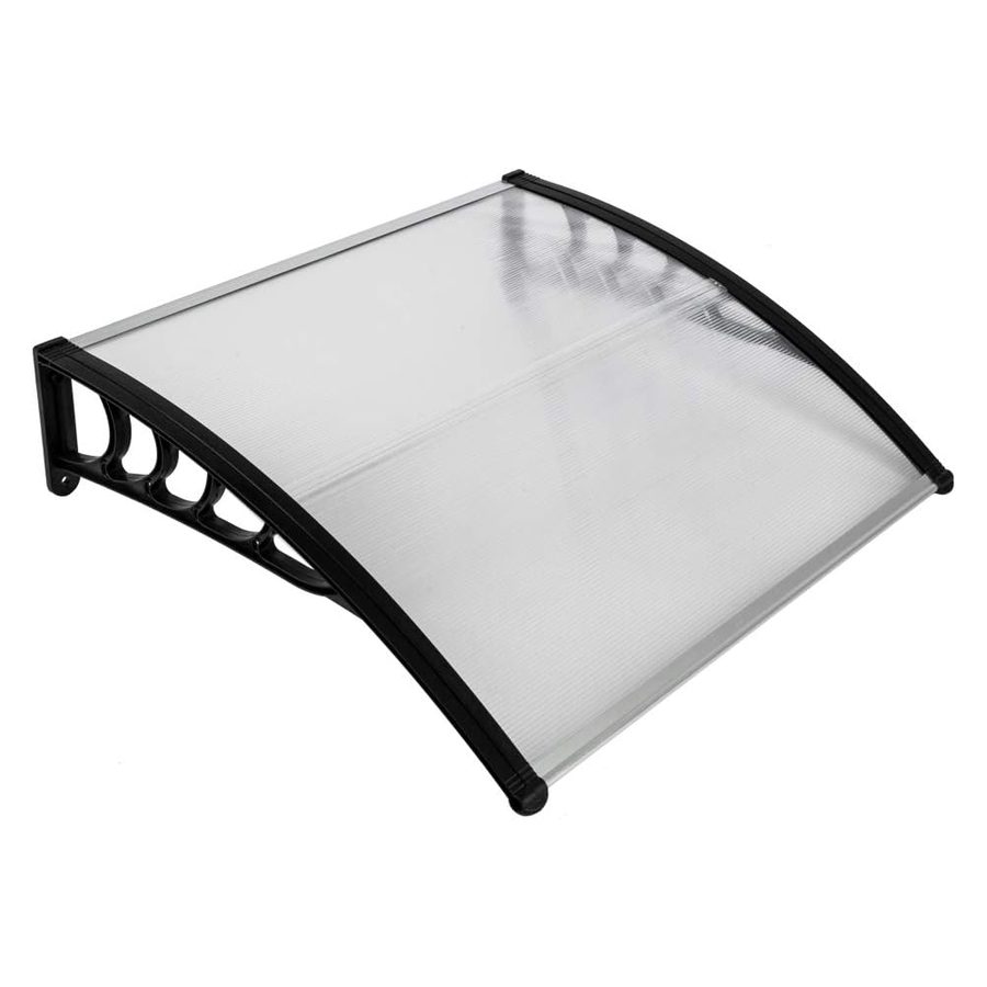 GreenYard Kunststoff-Vordach, ca. 120 x 80 x 23,5 cm - Transparent von GreenYard