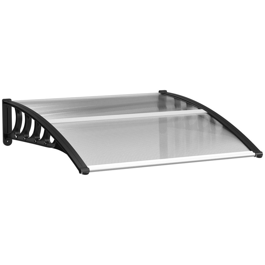 Outsunny Pultvordach Vordach für Haustür 103x96,5x27cm mit UV Schutz für draußen von Outsunny