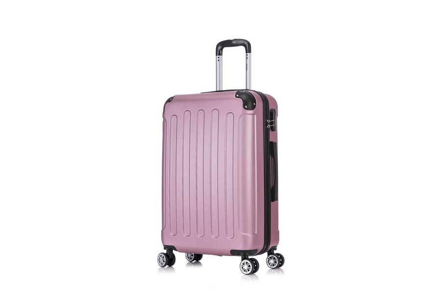 Flexot Hartschalen-Trolley F-2045 Kofferset, 360° Rollen, robuster Reisekoffer, Bordcase, 4 Rollen, Robuster und moderner Koffer mit vier 360° Rollen und Zahlenschloss von Flexot