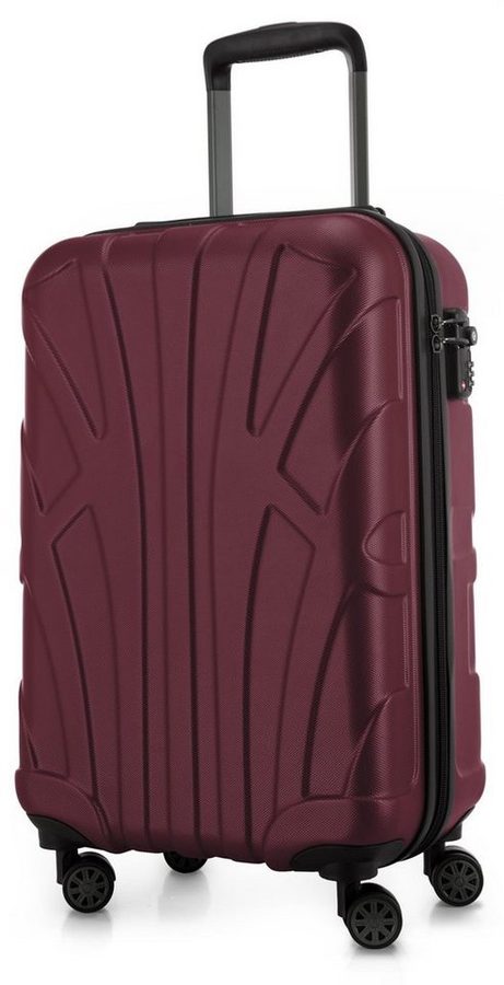 Suitline Handgepäckkoffer S1, 4 Rollen, Trolley 55x35x20 cm Bordgepäck Koffer Doppelrollen 34 L von Suitline