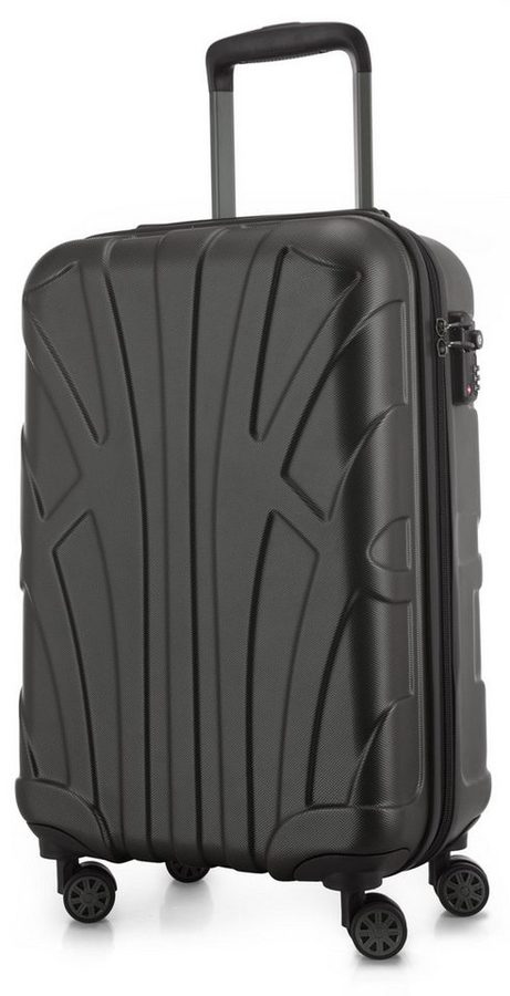 Suitline Handgepäckkoffer S1, 4 Rollen, Trolley 55x35x20 cm Bordgepäck Koffer Doppelrollen 34 L von Suitline