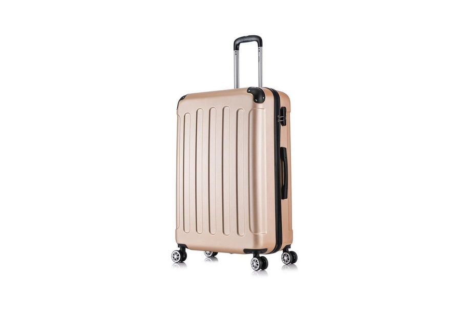 Flexot Hartschalen-Trolley F-2045 Kofferset, 360° Rollen, robuster Reisekoffer, Bordcase, 4 Rollen, Robuster und moderner Koffer mit vier 360° Rollen und Zahlenschloss von Flexot