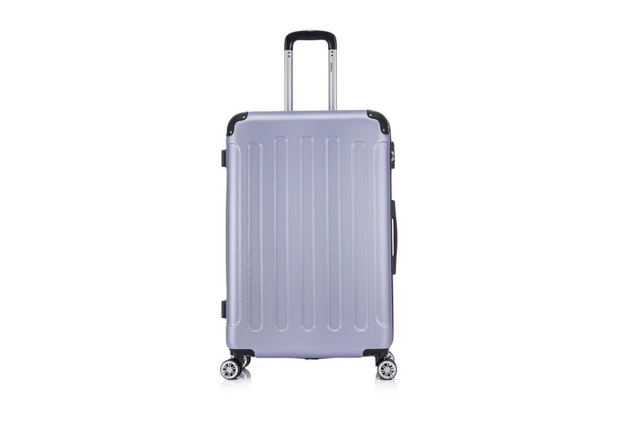 Flexot Hartschalen-Trolley F-2045 Kofferset, 360° Rollen, robuster Reisekoffer, Bordcase, 4 Rollen, Robuster und moderner Koffer mit vier 360° Rollen und Zahlenschloss von Flexot