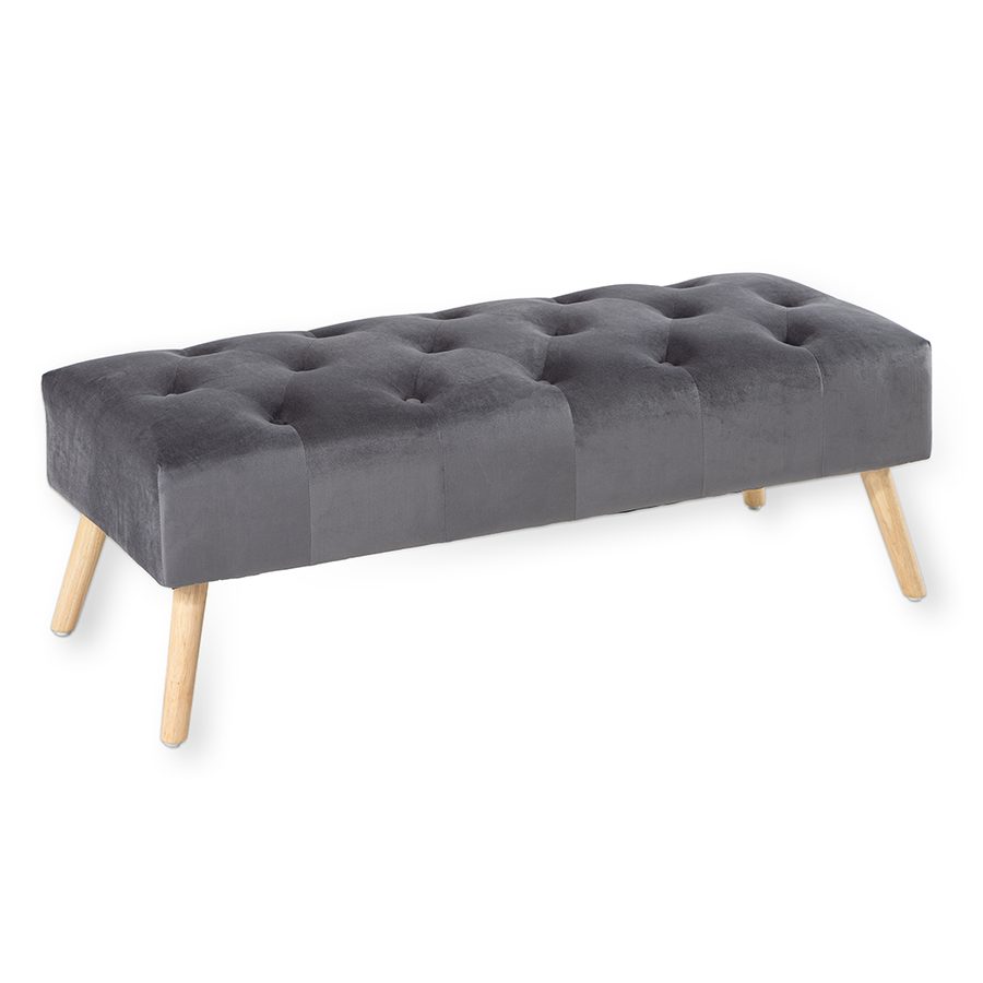 Happy Home Hocker, ca. 126 x 49 x 42 cm - Dunkelgrau von Happy Home