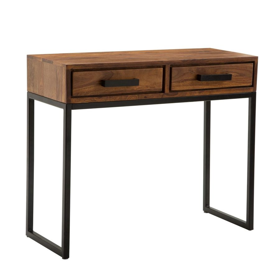 Wohnling Konsolentisch 90 x 77 x 36 cm Braun von Wohnling