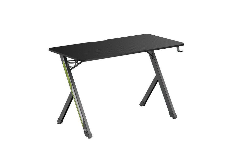 NanoRS Gamingtisch RS101 mit Kopfhörer- und Becherhalter max. 75kg, Abmessungen 120x60x75 cm von NanoRS