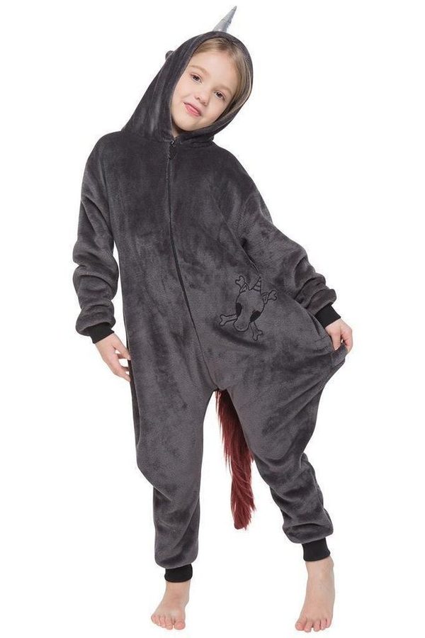 Corimori Jumpsuit Große Auswahl an Kinder Onesies, Jumpsuits, Tier-Kostümen (1-tlg) Jumpsuit, Pyjama, Fasching, Kigurumi, Tierkostüme, Punk Einhorn "Ruby" von Corimori
