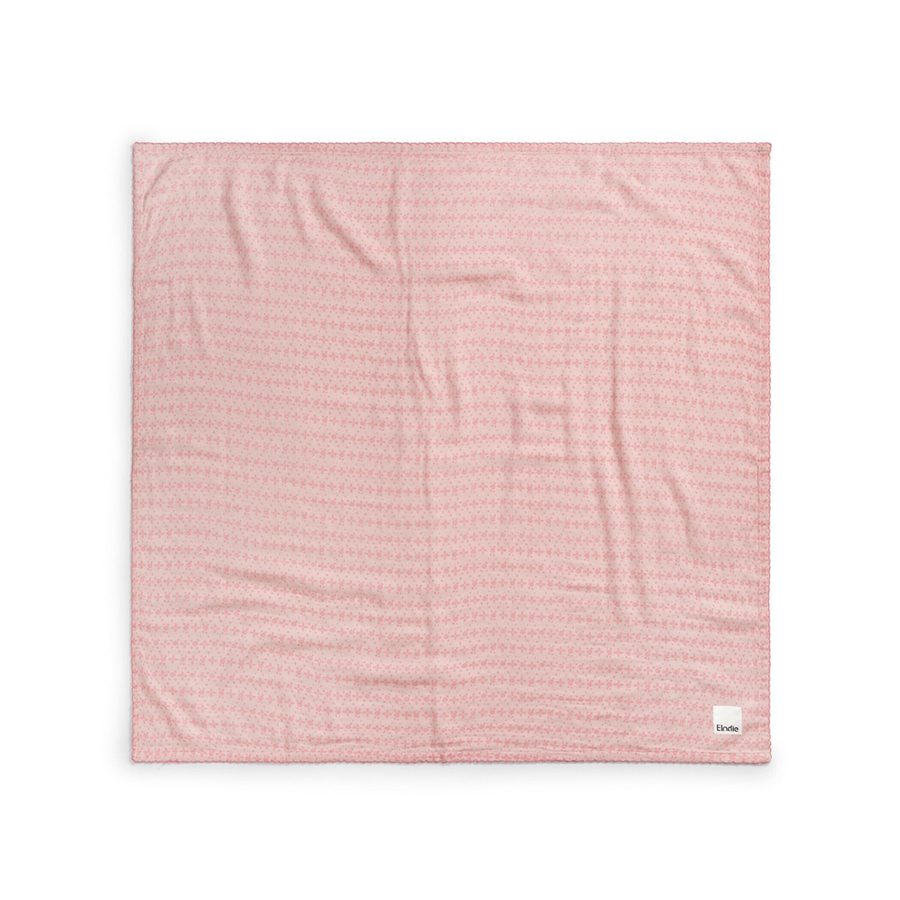 Elodie Musselin Decke - Embroidery Anglaise Pink von Elodie