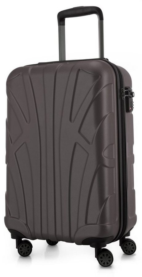 Suitline Handgepäckkoffer S1, 4 Rollen, Trolley 55x35x20 cm Bordgepäck Koffer Doppelrollen 34 L von Suitline