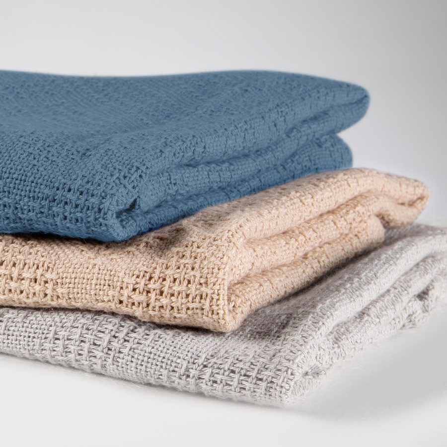 Roba Decke in Strickoptik frosty almond von roba