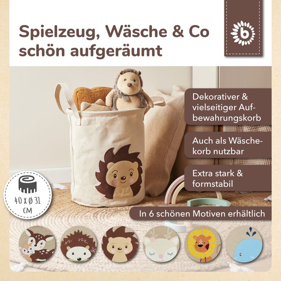 Bieco Wäschekorb Igel Piksi von Bieco