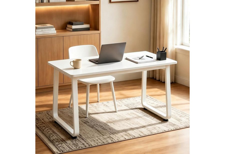HDHNBA Schreibtisch praktischer Computertisch für Studenten und Home-Office (1-St), stabiler PC-Tisch mit großer Arbeitsfläche, 80/100/120/140cm von HDHNBA