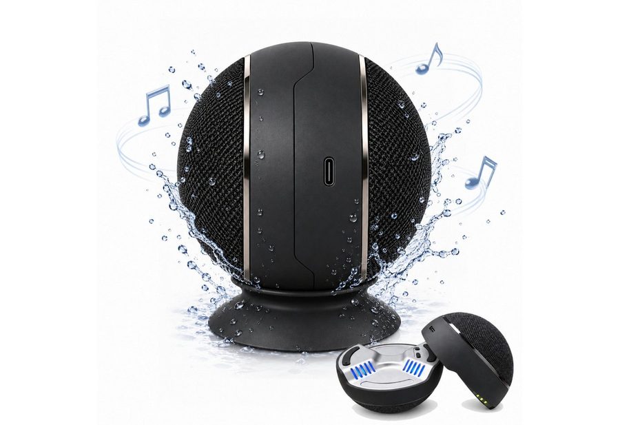 ANYSUN Kabelloser Mini Bluetooth-Lautsprecher, tragbar, leicht, kompakt, Bluetooth-Lautsprecher 2.0 Kanal (Bluetooth, 3 W, Bluetooth 6,0,TWS-Stereo,Outdoor Lautsprecher Klein für Party Desktop) von ANYSUN