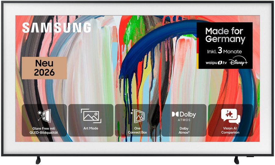 Samsung GQ65LS03HAU QLED-Fernseher (163 cm/65 Zoll, 4K Ultra HD, Smart-TV, The Frame, Art Mode Kunstwerke, Antireflexion, Rahmen austauschbar) von Samsung