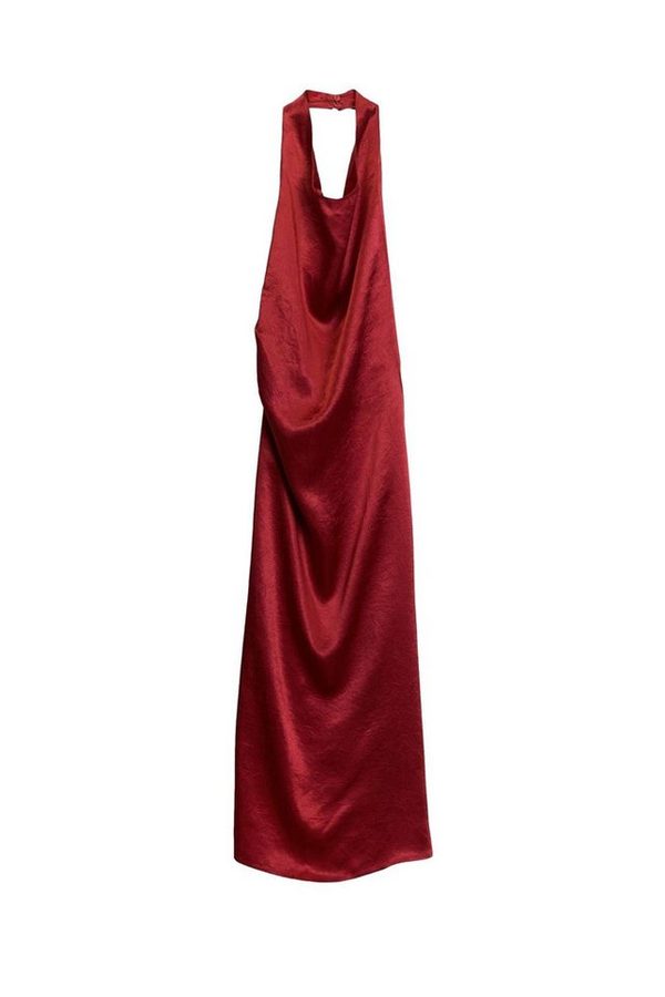 Bhoem Neckholderkleid Festliches, rückenfreies Satin-Midikleid (1-tlg) von Bhoem