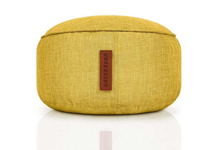 Green Bean Pouf Sitzsack-Hocker Home Linen 45x25cm (Sitzsack-Hocker 45x25cm mit EPS-Perlen Füllung -, Fußhocker Fußkissen Sitz-Pouf für Sitzsäcke), Bodenkissen für Kinder und Erwachsene - Sitzkissen Sitzhocker von Green Bean