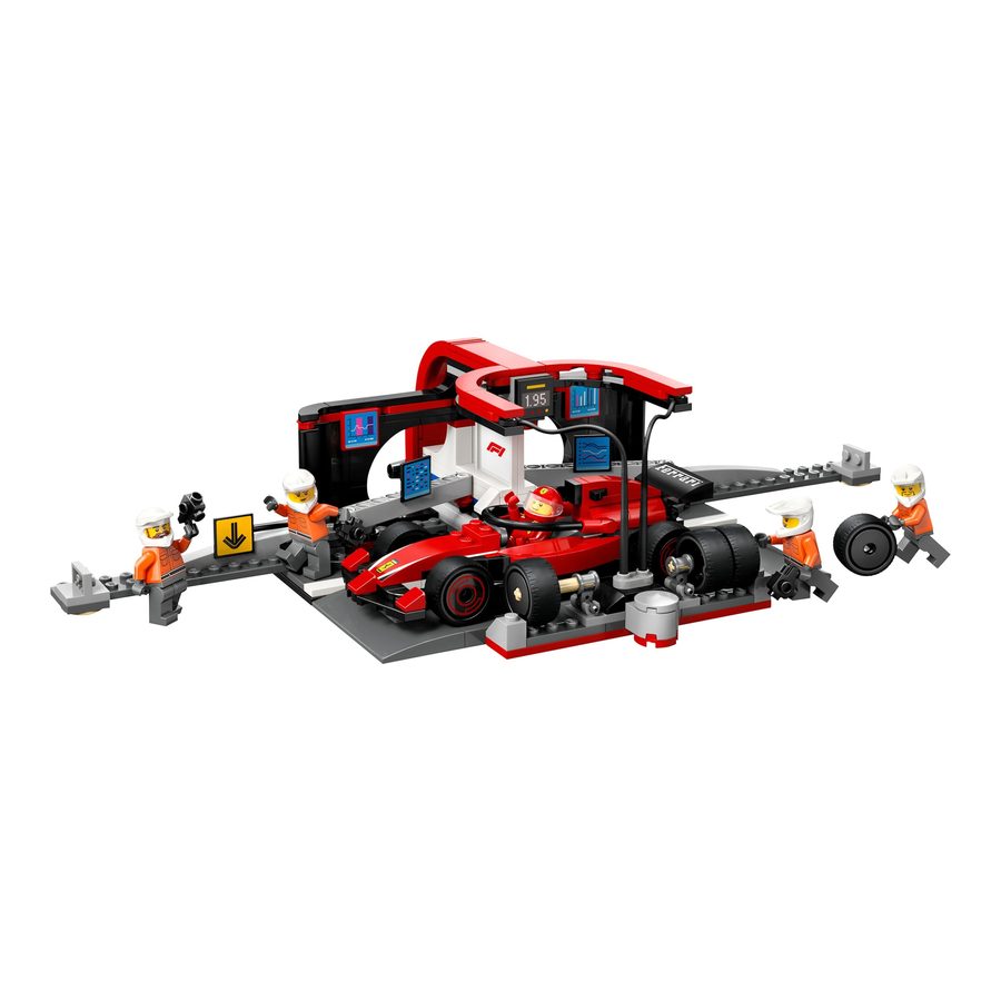Lego® 60443 F1® Boxenstopp mit Boxencrew und Ferrari Flitzer von Lego