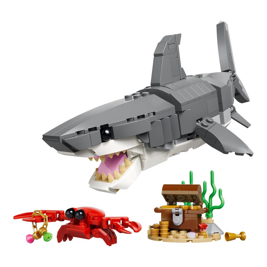 LEGO® Wilder Hai mit Schatztruhe (31381), LEGO Creator Konstruktionsspielsteine, (379 St), Made in Europe von lego®