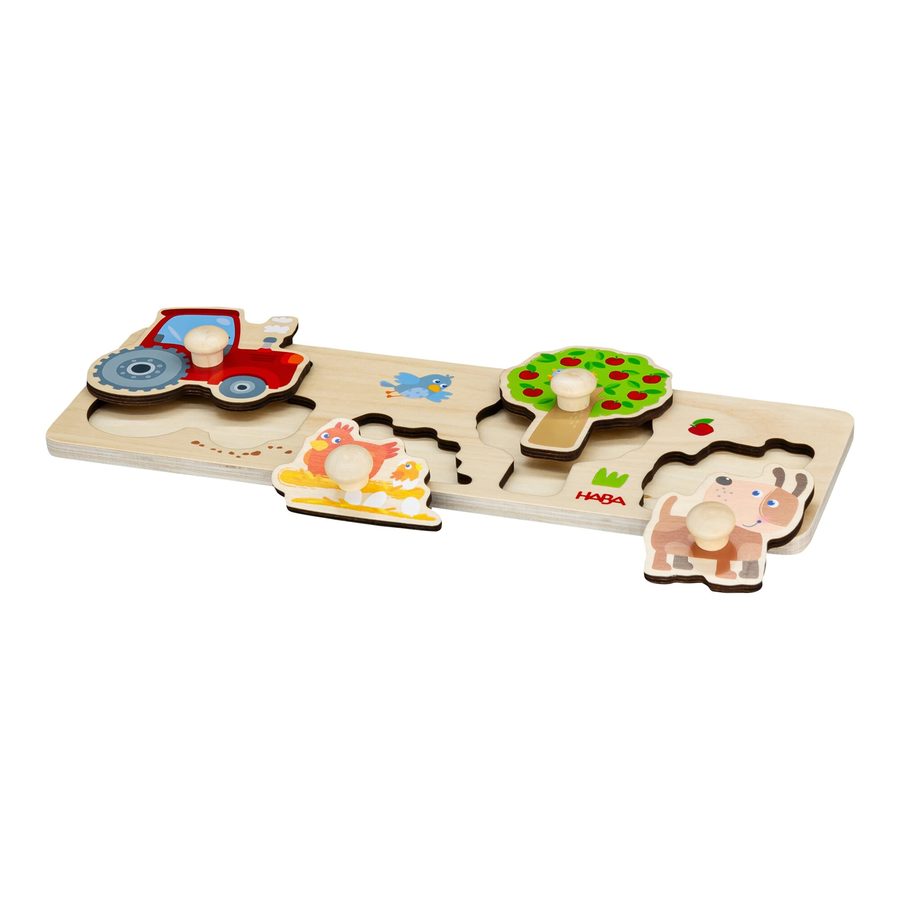 Haba Steckpuzzle Bauernhof, Puzzleteile von HABA