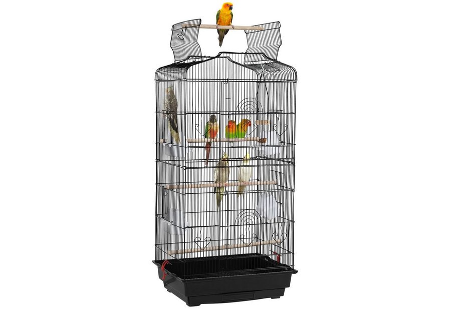 Yaheetech Vogelkäfig Vogelvoliere, Vogelhaus für Papagei Wellensittich von Yaheetech