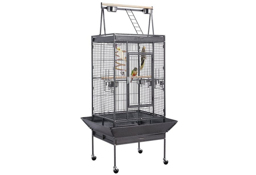 Yaheetech Vogelkäfig, Vogelvoliere Vogelbauer Vogelhaus 81 x 76 x 174 cm von Yaheetech
