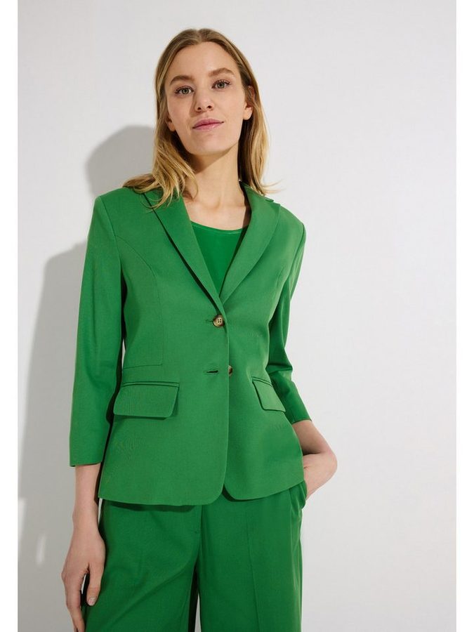 MORE&MORE Jackenblazer taillierter, schmaler 3/4 Arm Blazer von MORE&MORE