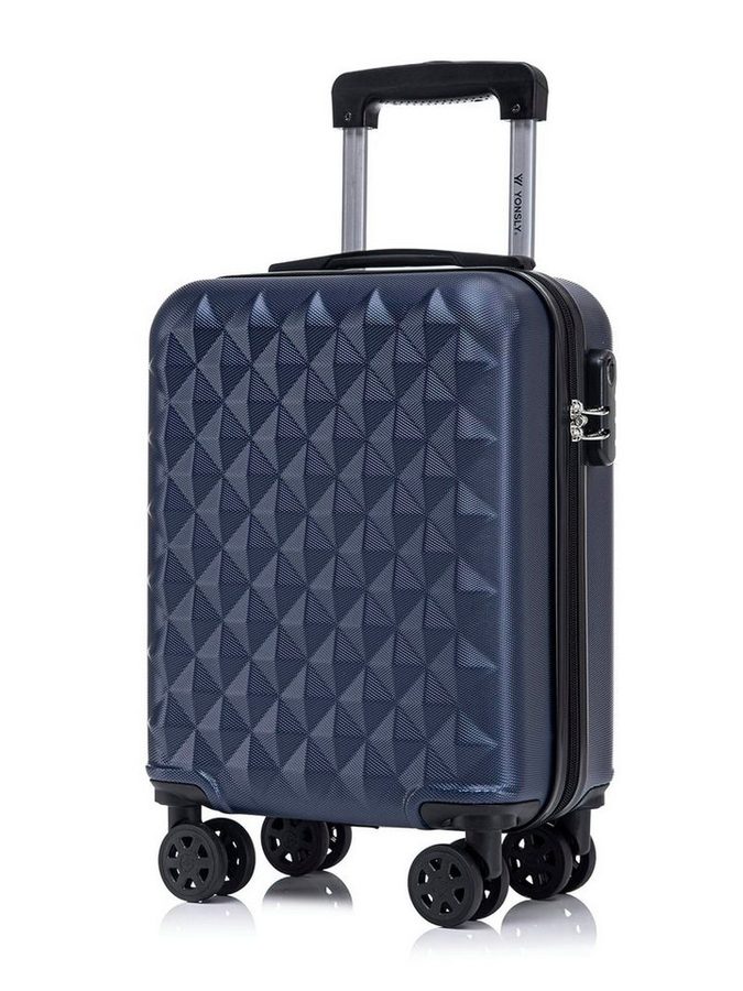 YONSLY Hartschalen-Trolley Reisekoffer Trolley Hartschalenkoffer Rollkoffer mit 4 Rollen, 4 Rollen, ABS und Aluminium, Zahlenschloss, 360°-Doppelrollen, Gummigriff von YONSLY