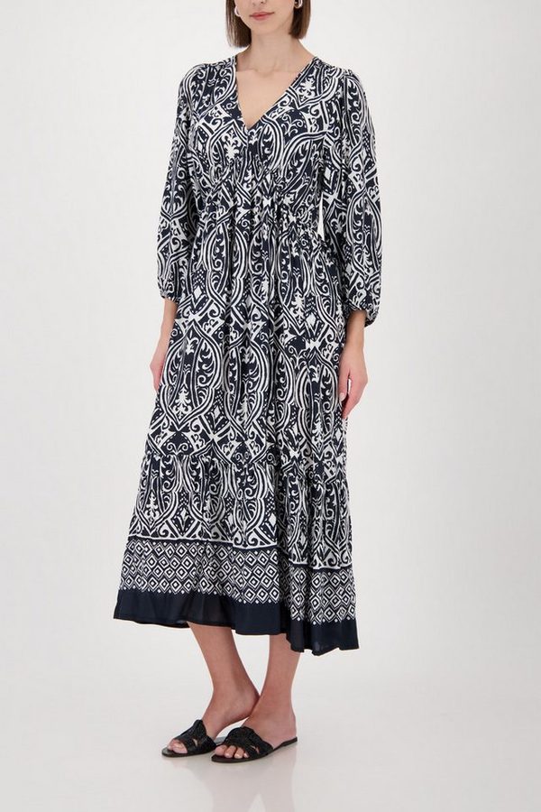 Monari Maxikleid Regular fit mit V-Ausschnitt von monari