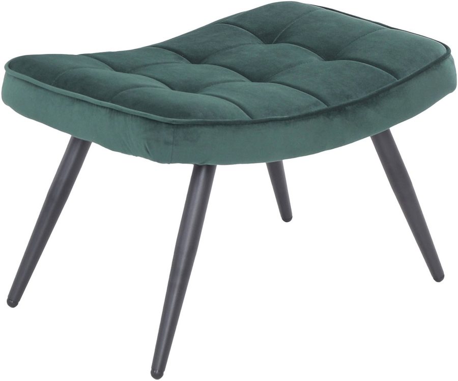 byLIVING Hocker UTA, Bezug Webstoff oder Samt, Schaumstoff von byLIVING