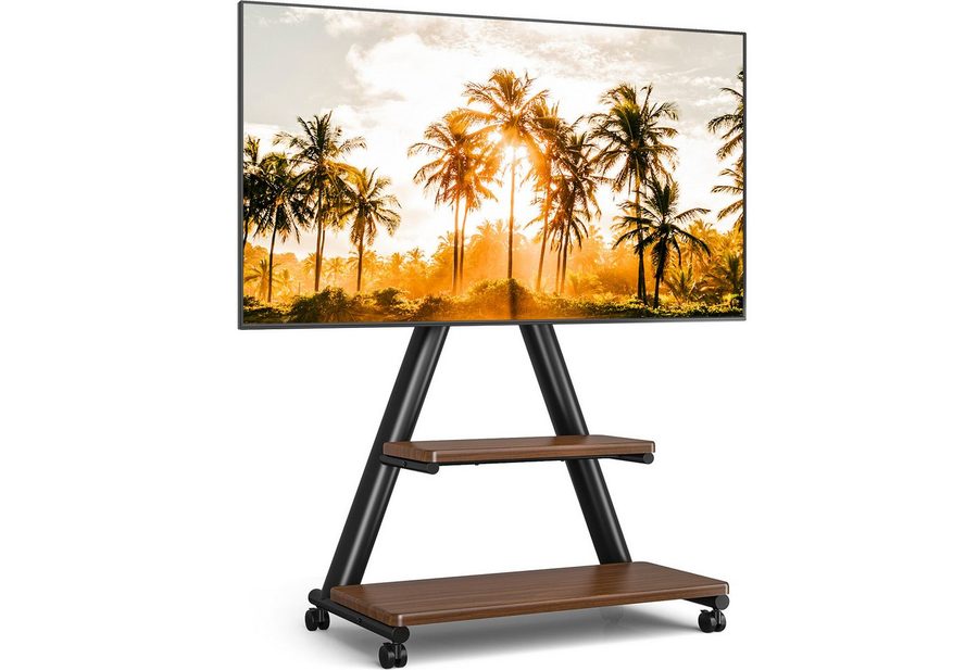 TVON TV-Ständer Rollständer für Fernseher Höhenverstellbar für 32-80 Zoll Fernseher, (bis 80 Zoll, 1-tlg., bis zu 68 KG Max. VESA 600 x 400 mm) von TVON