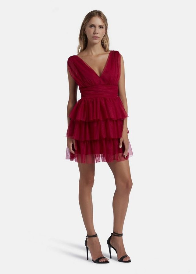 Nicowa Cocktailkleid STELLOWA (1-tlg) mit Volants von Nicowa