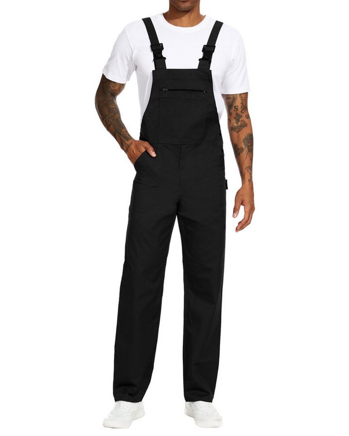 WORK IDEA Arbeitslatzhose Herren Arbeitshose Herren Latzhose Multi Pocket Arbeitslatzhose (1-tlg) geeignet für Garten, Malerarbeiten und Outdoor-Einsätze von WORK IDEA