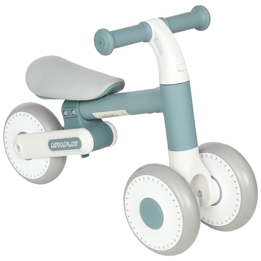 AIYAPLAY Kinder Laufrad Klappbar Lauflernrad mit leisen EVA-Rädern Höhenverstellbarer Sitz, Kinderlaufrad Balance Bike bis 25 kg Geschenke für Jungen Mädchen 1-2 Jahre Blau   Aosom von AIYAPLAY