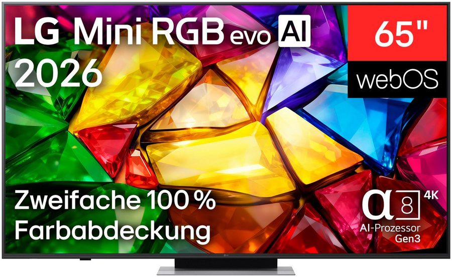 LG 65MRGB87B9B Mini-LED-Fernseher (164 cm/65 Zoll, 4K Ultra HD, Smart-TV) von LG