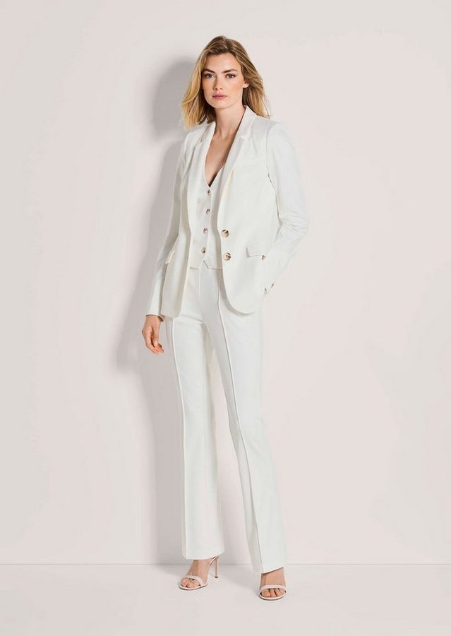 MADELEINE Kurzblazer Floraler Jersey-Blazer in langer Form Florales Design, Reverskragen und Knopfverschluss von MADELEINE