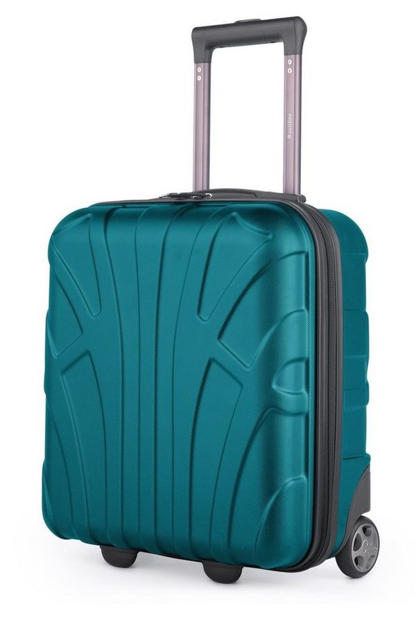 Suitline Handgepäckkoffer S1, 2 Rollen, EasyJet Trolley 45x36x20 cm Underseat kleiner Koffer Flugzeug 30 L von Suitline