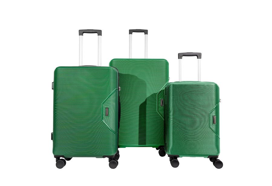 Crosstravel Kofferset Tampa, 4 Rollen, (3 tlg., Hartschalen Trolley Set), Robuste Hartschale mit Stil und Funktionalität von Crosstravel